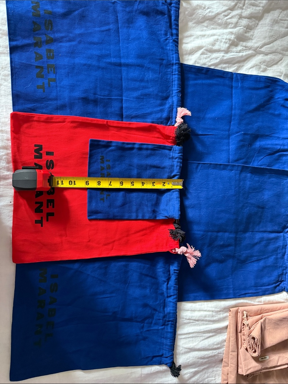 Isabel Marant Blue and Red Dust Bags Set - Picture 7 of 8